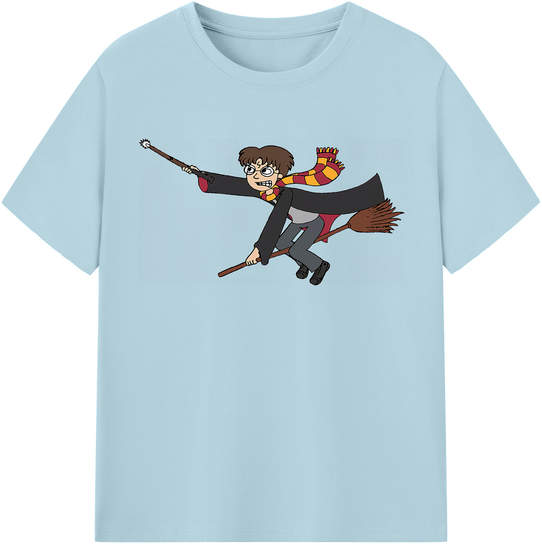 （画像用） Harry Potter ハリー・ポッターシリーズ 綿100％半袖Tシャツ（フロントプリント）